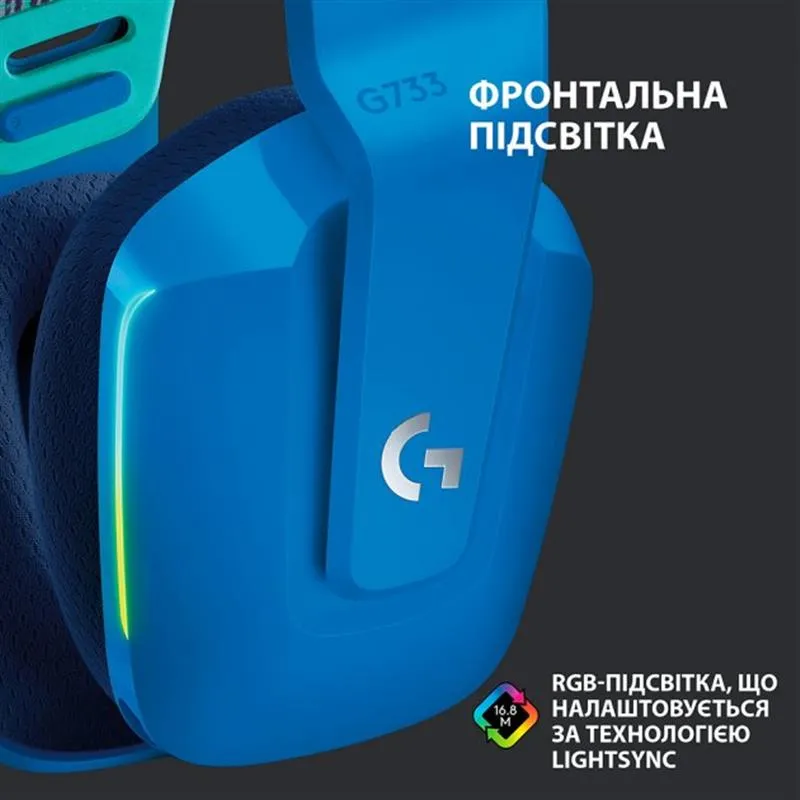 Гарнітура Logitech G733 Blue (981-000943) - мініатюра 15