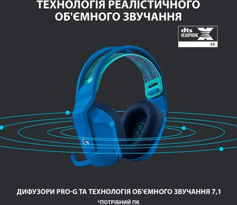 Гарнітура Logitech G733 Blue (981-000943) - мініатюра 16