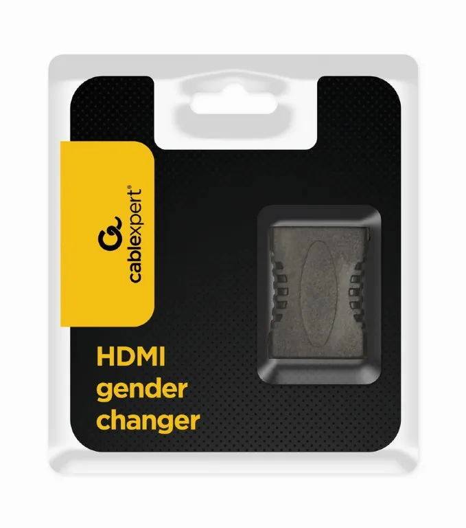 Адаптер Cablexpert HDMI - HDMI (F/F), F19, Black (A-HDMI-FF) - мініатюра 2