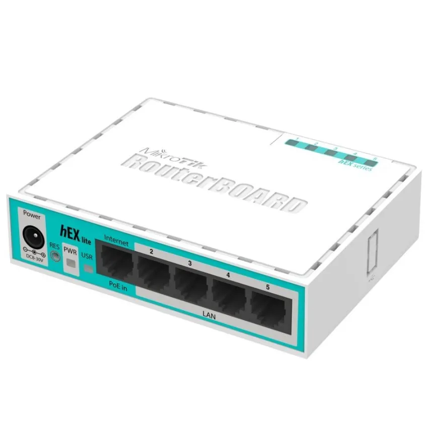 Маршрутизатор MikroTik RouterBOARD RB750r2 hEX lite - мініатюра 2