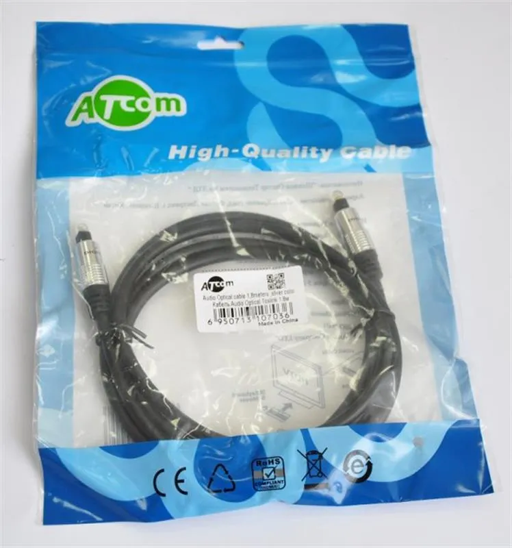 Кабель Atcom Toslink - Toslink (M/M), 7.5 м, Black (10706) - зображення 1
