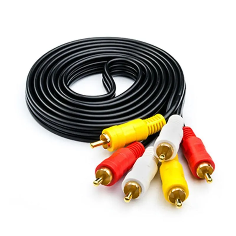 Кабель Atcom 3хRCA - 3хRCA (M/M), 7.5 м, Black (13275) пакет - зображення 1