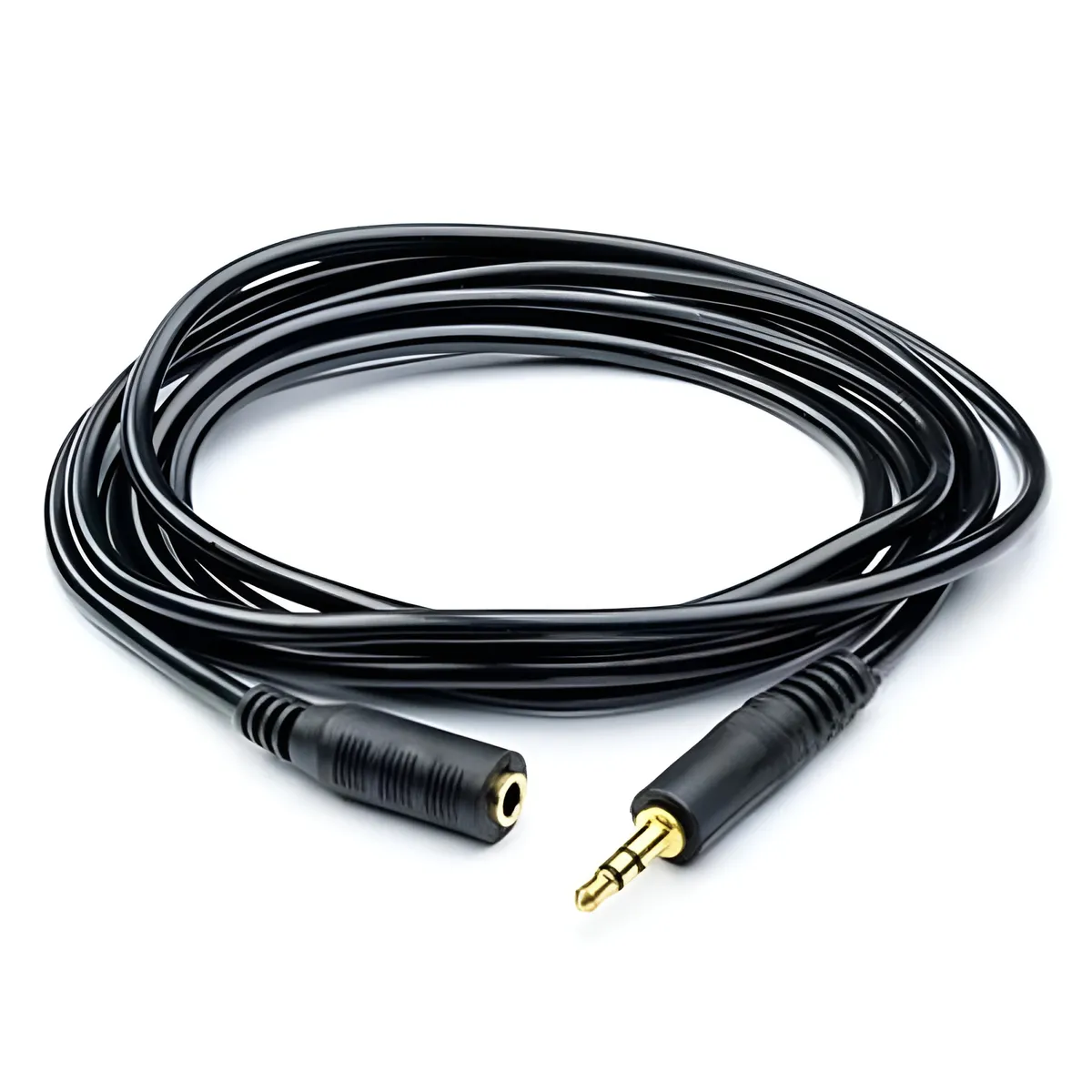 Аудио-кабель Atcom (16848) mini-jack 3.5мм(M) to mini-jack 3.5мм(F) 3м пакет (Подовжувач) - зображення 1
