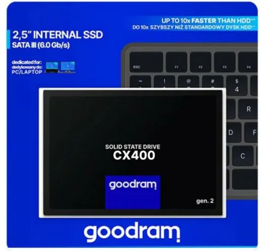 Накопичувач SSD  256GB Goodram CX400 Gen.2 2.5" SATAIII 3D TLC (SSDPR-CX400-256-G2) - мініатюра 5
