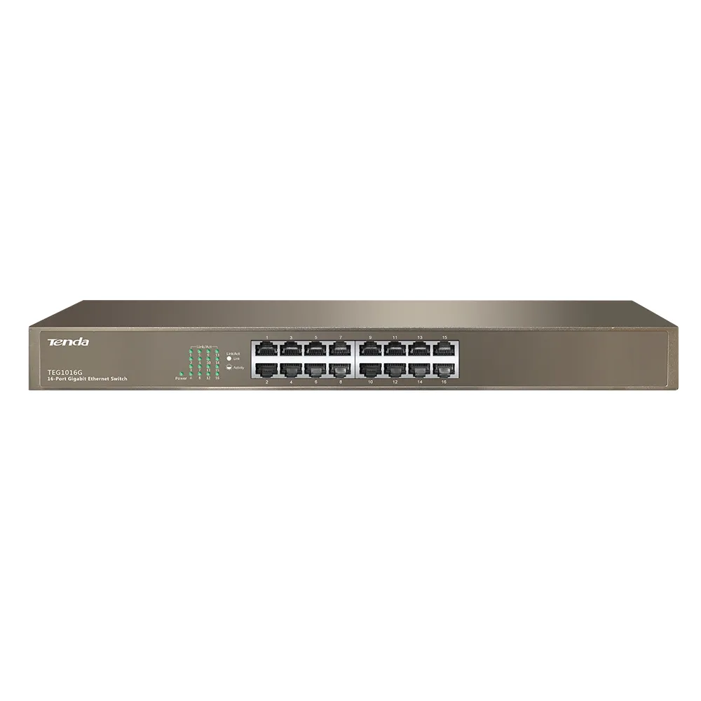 Комутатор Tenda TEG1016G 16port 10/100/1000/BaseT rackmount - зображення 1