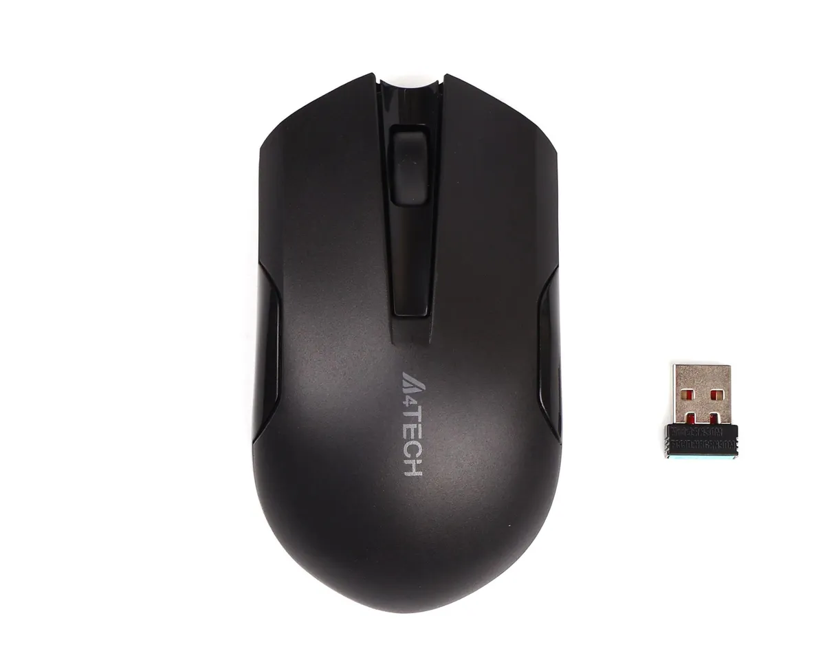 Комплект (клавіатура, миша) бездротовий A4Tech 3000N Black USB - мініатюра 3