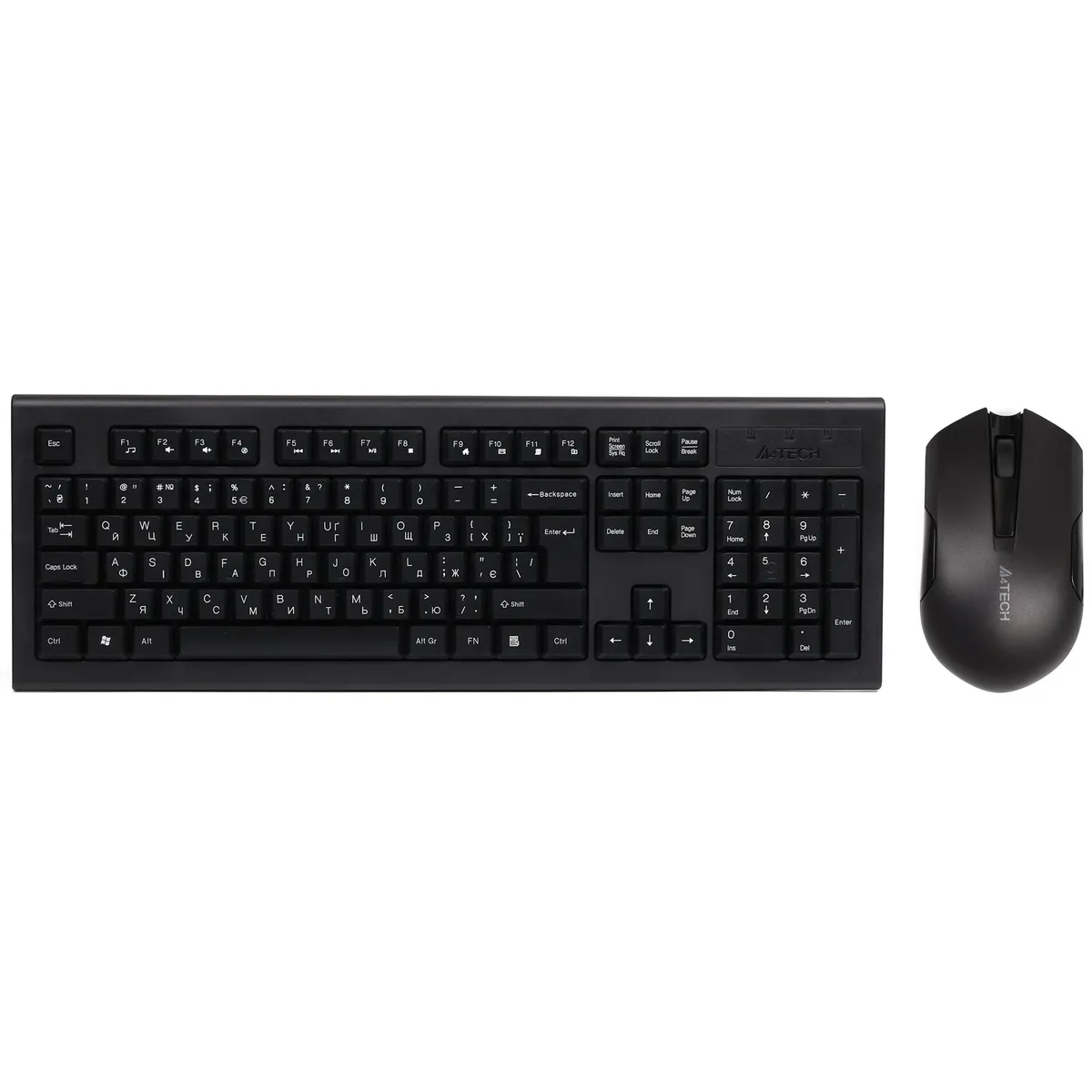 Комплект (клавіатура, миша) бездротовий A4Tech 3000N Black USB - мініатюра 6