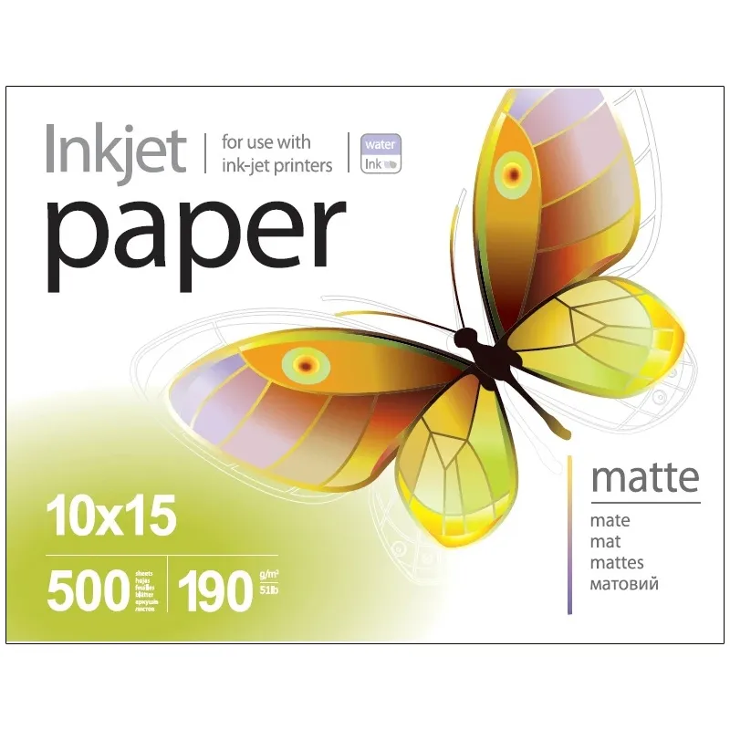 Фотопапiр PrintPro матовий 190г/м2 10x15см 500арк. (PME1905004R) - зображення 1