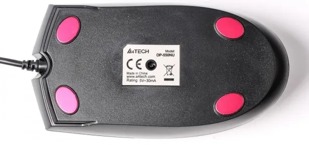 Миша A4Tech OP-550NU Black USB V-Track - мініатюра 4