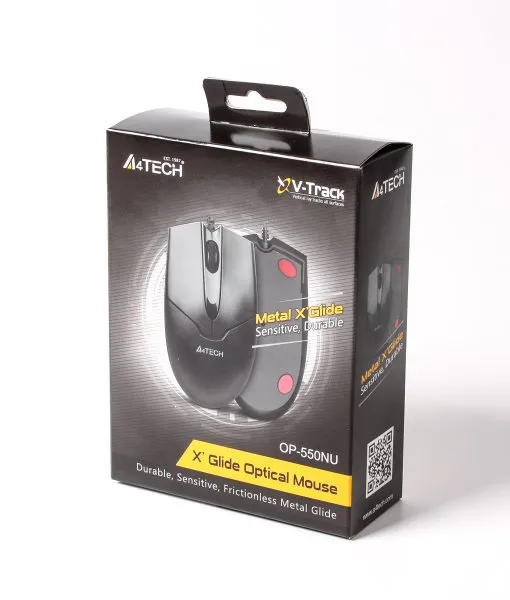 Миша A4Tech OP-550NU Black USB V-Track - мініатюра 5