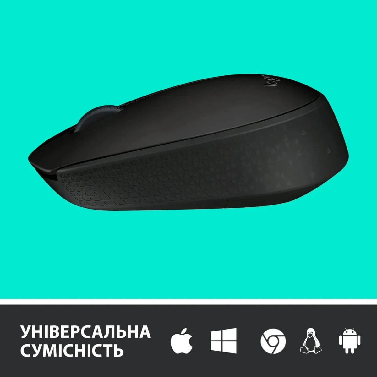 Миша бездротова Logitech M170 Grey/Black (910-004642) - мініатюра 8