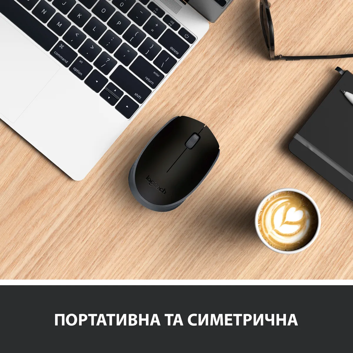 Миша бездротова Logitech M171 Grey/Black (910-004424) - мініатюра 4