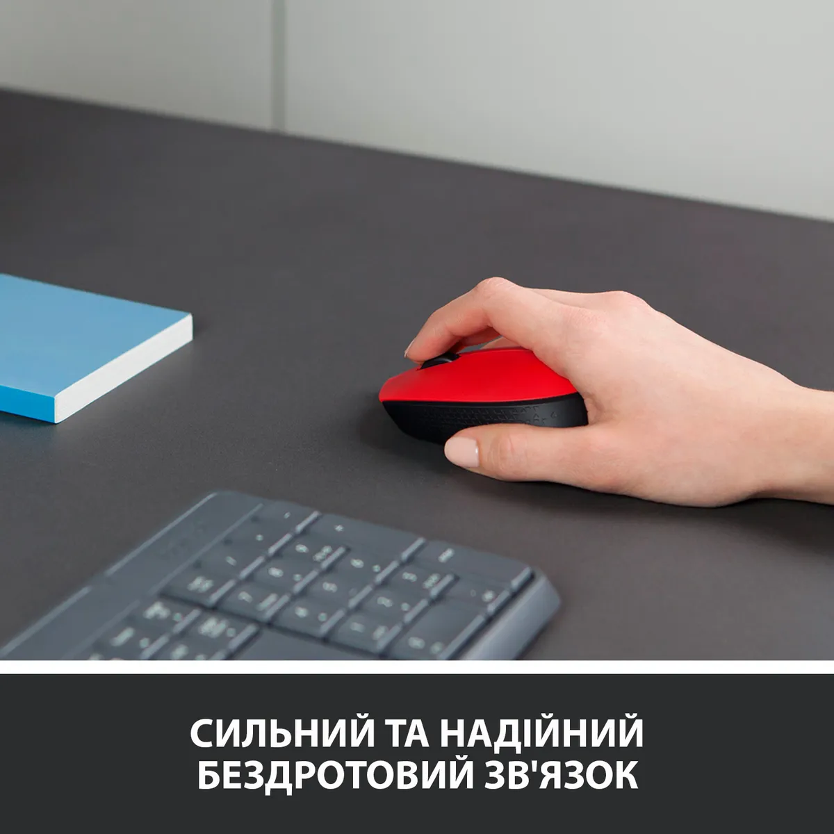 Миша бездротова Logitech M171 Red/Black (910-004641) - мініатюра 3