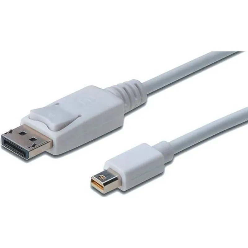 Кабель Digitus miniDisplayPort to DisplayPort (AM/AM) 1.0m, white (AK-340102-010-W) - зображення 1
