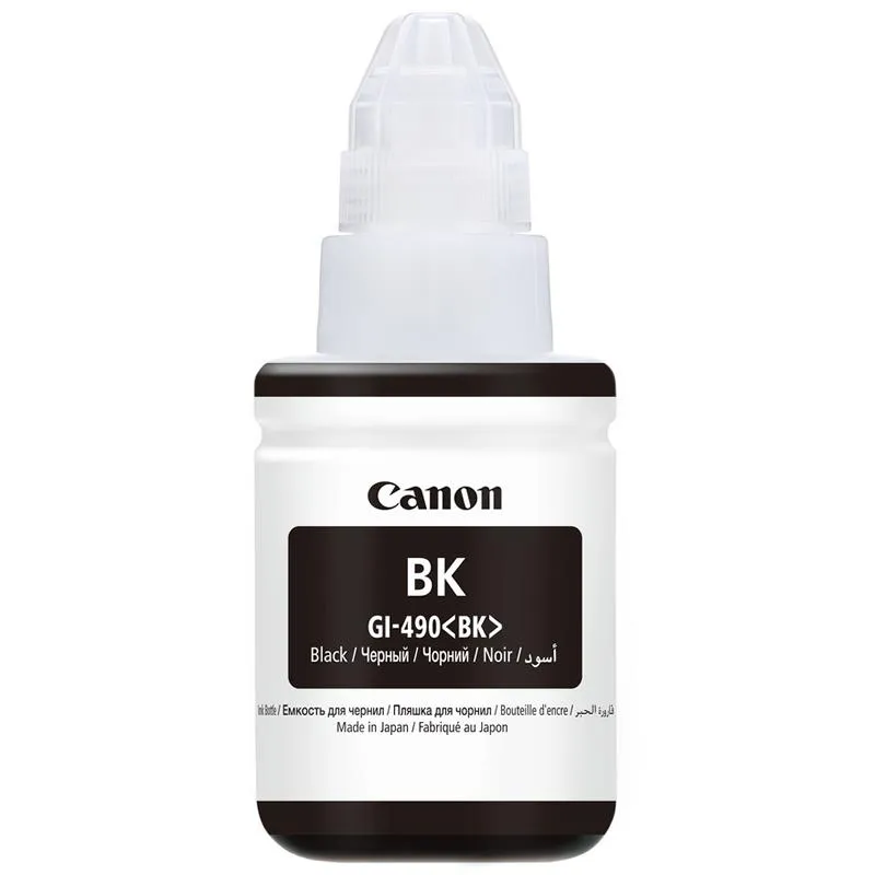 Чорнило Canon GI-490 Pixma G1400/G2400/G3400 (Black) (0663C001) 135мл - зображення 1