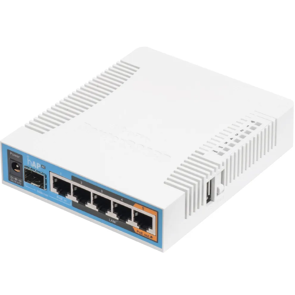 Бездротовий маршрутизатор Mikrotik hAP AC (RB962UiGS-5HacT2HnT) - мініатюра 4