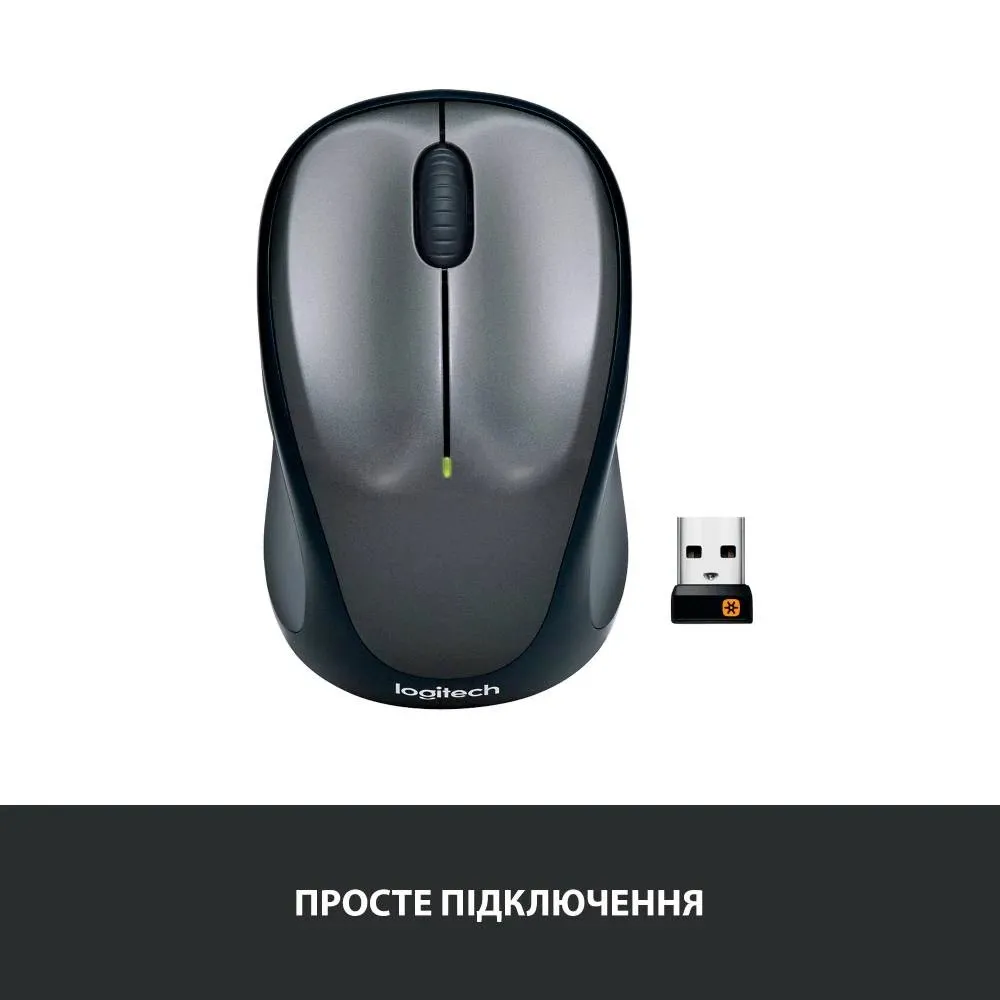 Миша бездротова Logitech M235 Grey (910-002201) - мініатюра 5
