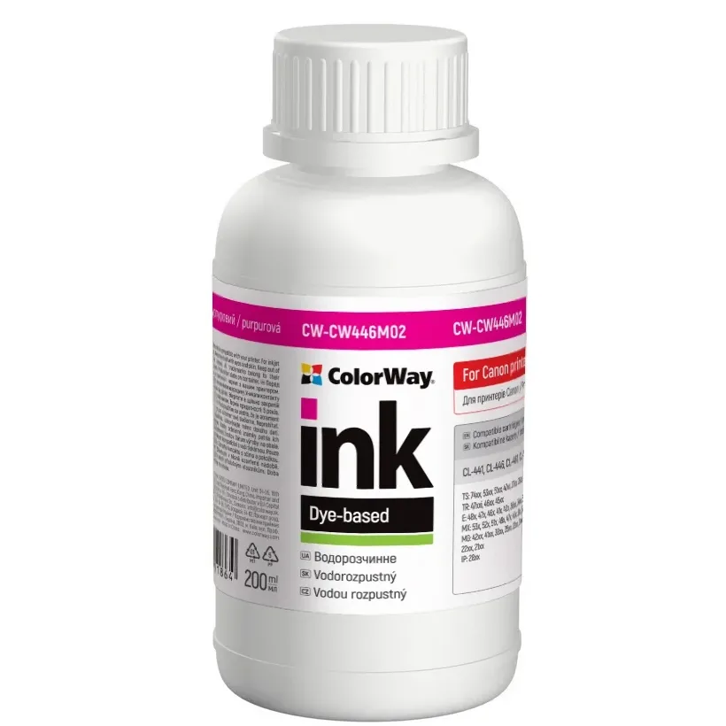 Чорнило ColorWay Canon CL-446 (Magenta) (ColorWay-ColorWay446M02) 200мл
