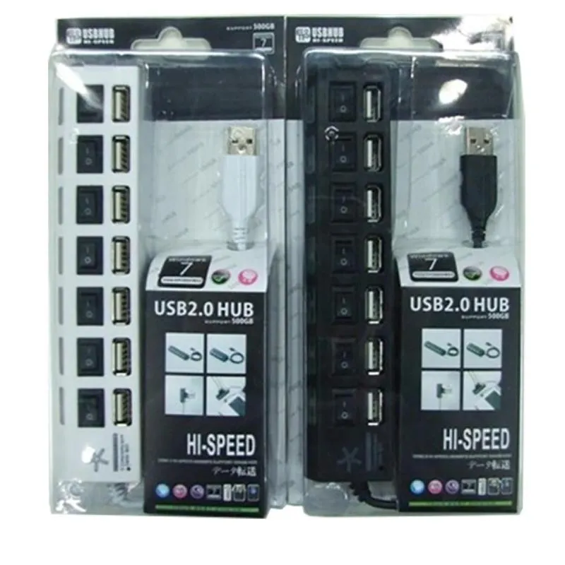 Концентратор USB2.0 Atcom TD1082 (10721) 7хUSB2.0 - зображення 1