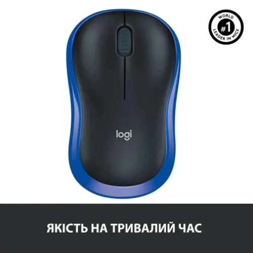 Миша бездротова Logitech M185 Blue (910-002236) - мініатюра 6