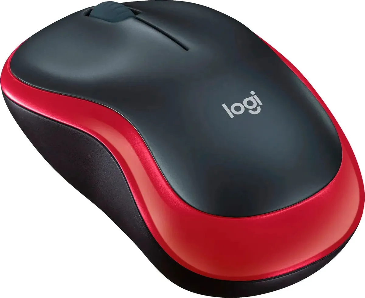 Миша бездротова Logitech M185 Red (910-002237) - мініатюра 2