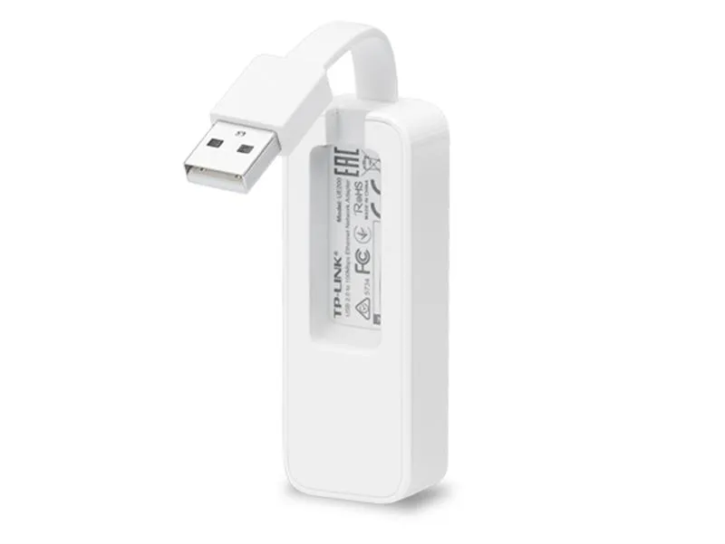 Мережевий адаптер TP-Link UE200 (USB 2.0, 10/100Mbps) - мініатюра 2