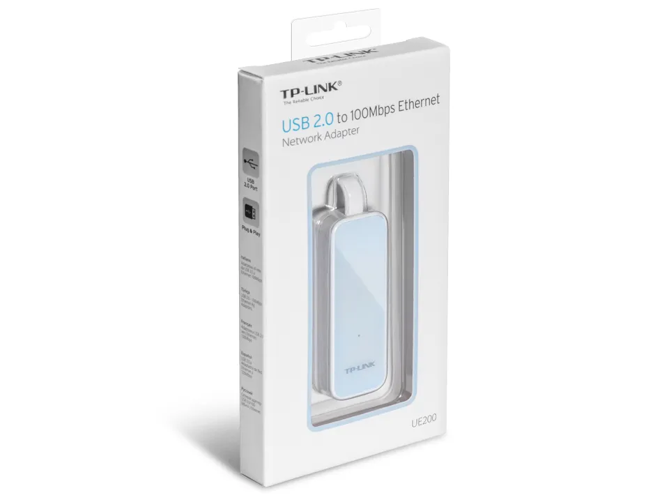 Мережевий адаптер TP-Link UE200 (USB 2.0, 10/100Mbps) - мініатюра 4