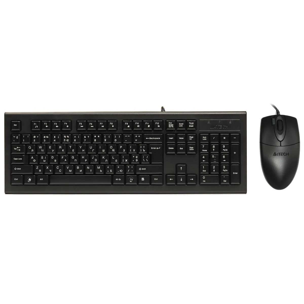 Комплект (клавіатура, миша) A4Tech KR-8520 Black - зображення 1