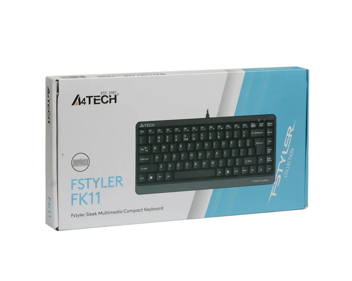 Клавіатура A4Tech FK11 Ukr Grey - мініатюра 6
