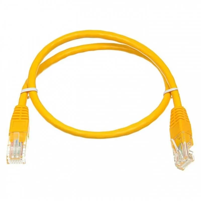 Патч-корд UTP Atcom RJ45, Cat.6, мідь, 3 м, жовтий - мініатюра 2