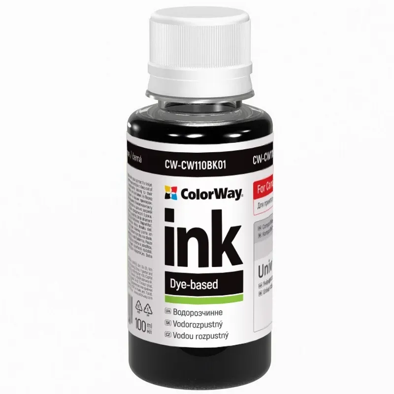 Чорнило ColorWay Canon Universal (Black) (CW-CW110BK01) 100мл - зображення 1