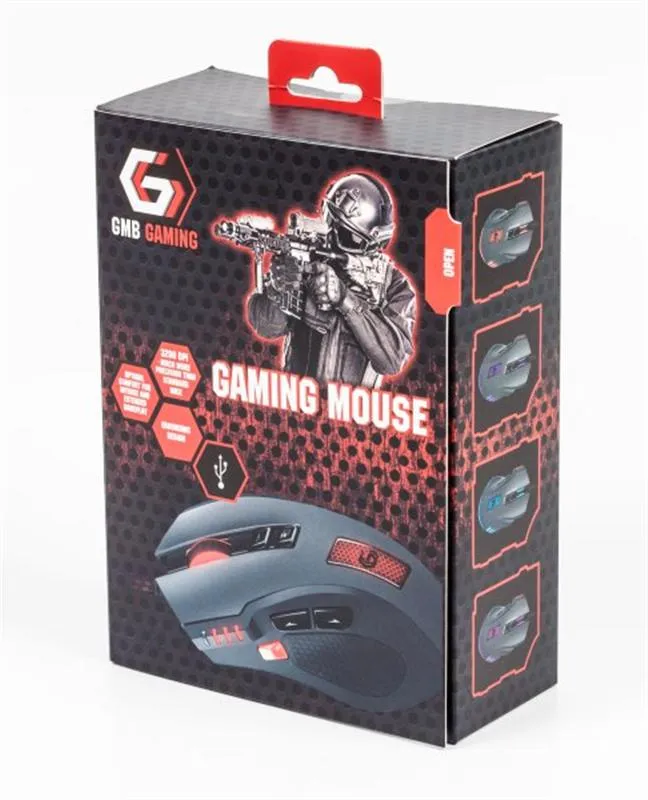 Миша Gembird MUSG-004 Black, Grey USB - мініатюра 4