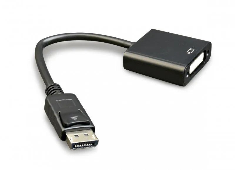 Адаптер Cablexpert DisplayPort - DVI (M/F), 0.1 м, Black (A-DPM-DVIF-002) - зображення 1
