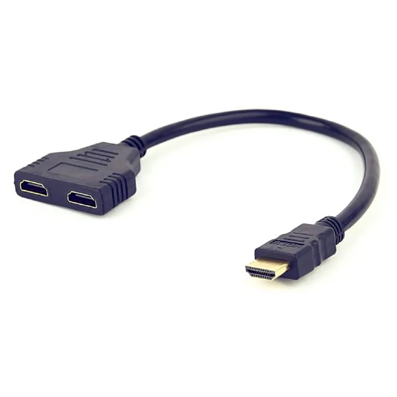 Кабель-розгалужувач Cablexpert HDMI - 2хHDMI (M/F), 0.3 м, Black (DSP-2PH4-04) - мініатюра 4
