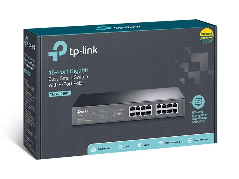 Комутатор TP-Link TL-SG1016PE - мініатюра 3