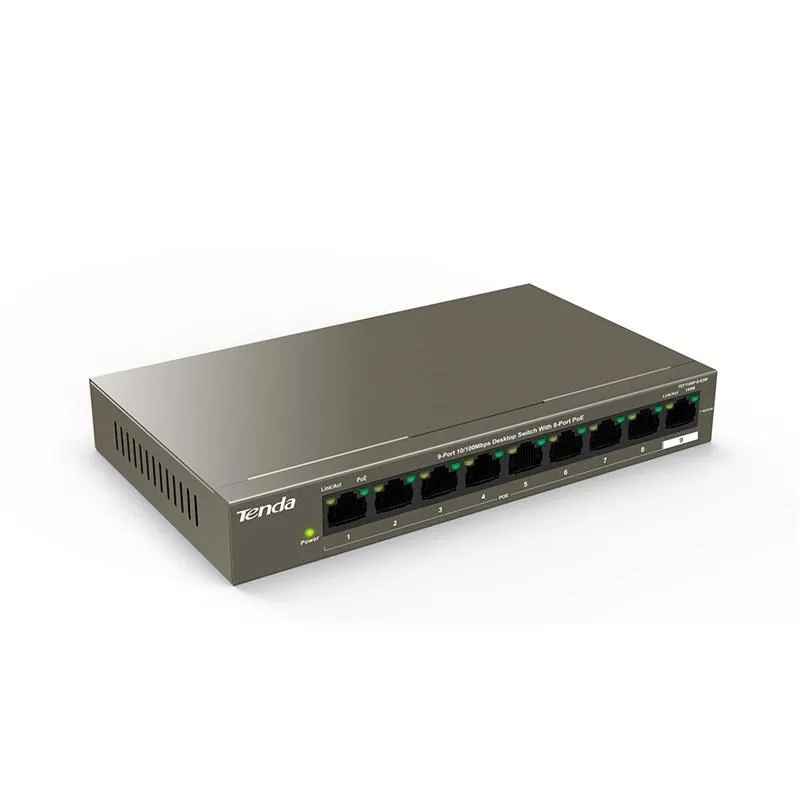 Комутатор Tenda TEF1109P-8-63W - мініатюра 2