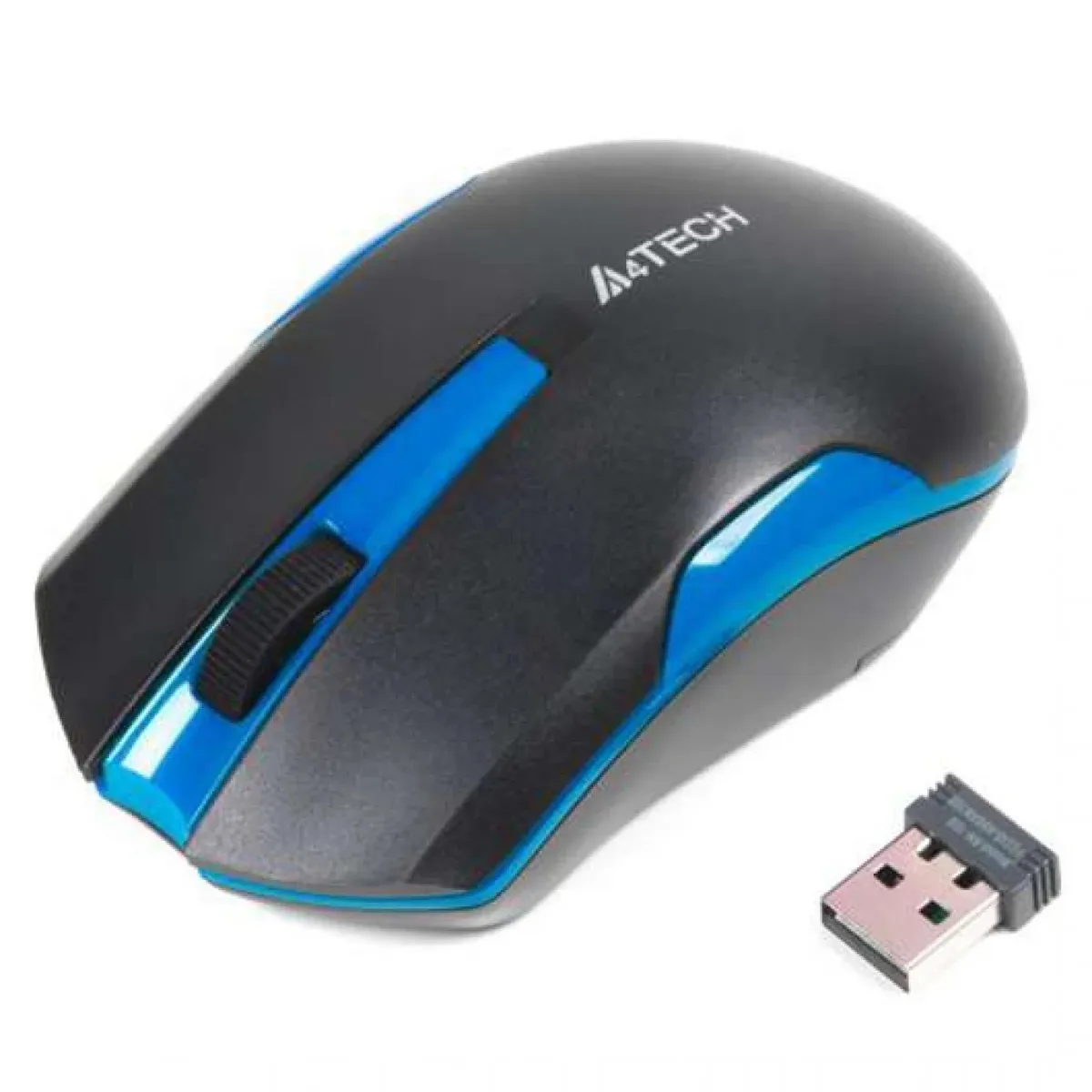 Миша бездротова A4Tech G3-200N Black/Blue USB V-Track - мініатюра 2