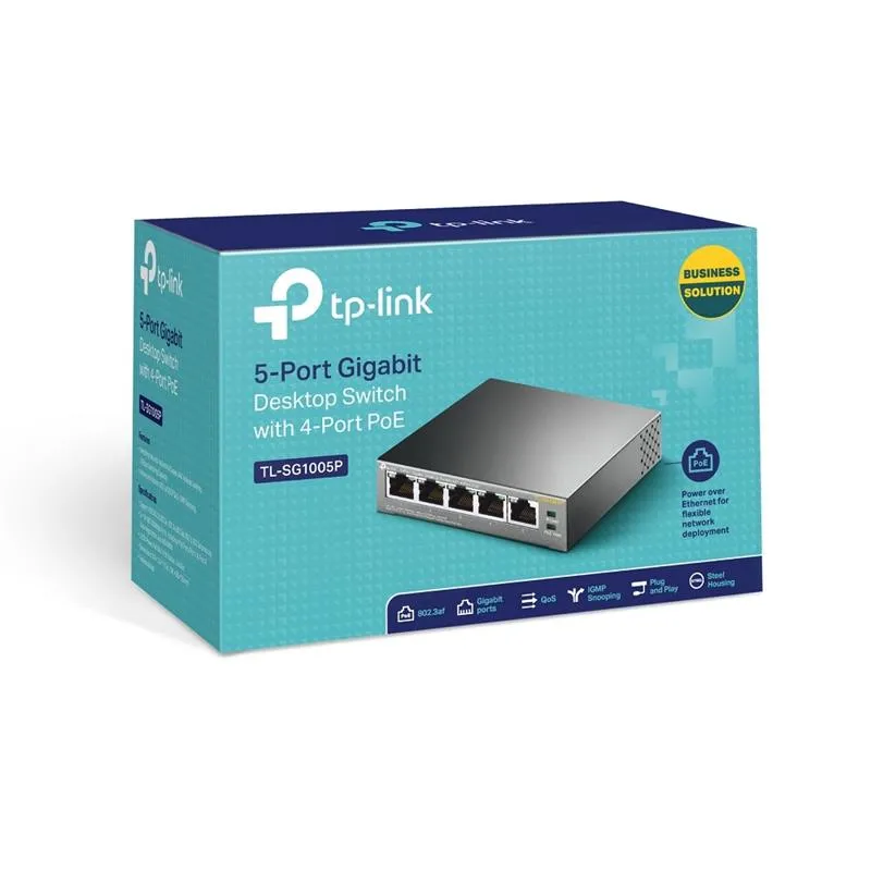 Комутатор TP-Link TL-SG1005P - мініатюра 4