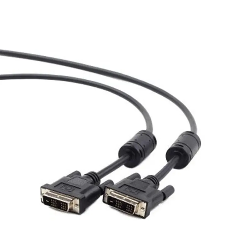 Кабель Viewcon (VC-DVI-104-5m), DVI-DVI, феррити, 5м, чорний - зображення 1