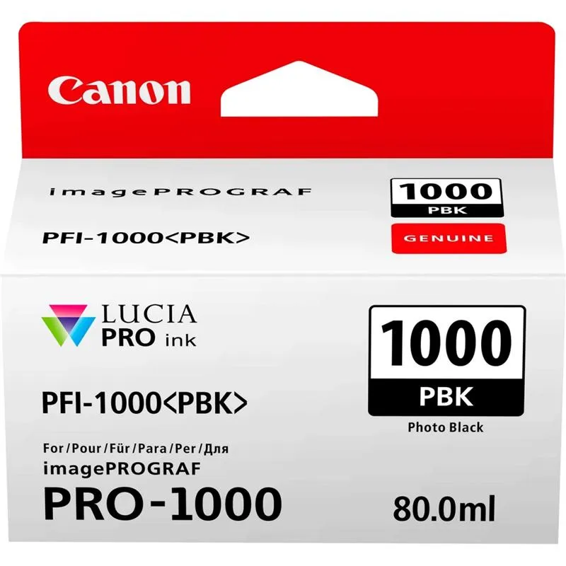 Картридж Canon (PFI-1000PBK) iPFPro1000, Photo Black (0546C001) - зображення 1