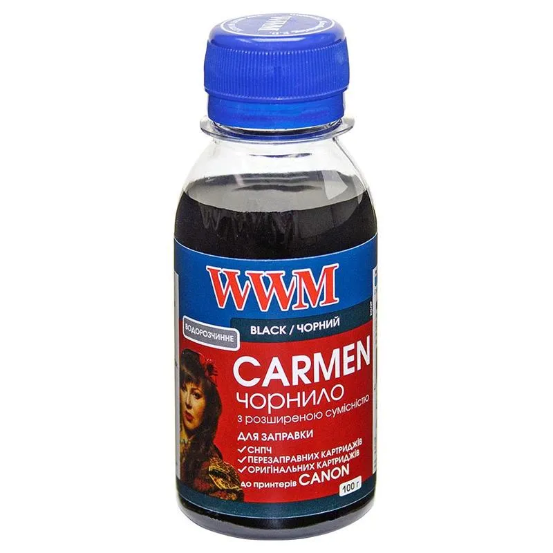 Чорнило WWM Canon Universal Carmen Black (CU/B-2) 100г - зображення 1