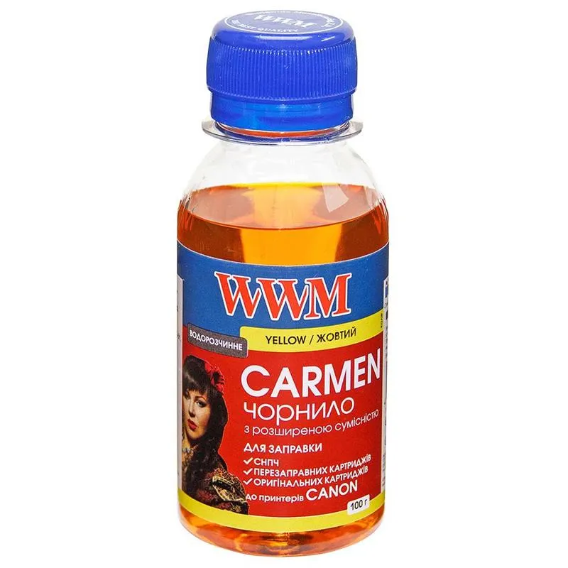 Чорнило WWM Canon Universal Carmen Yellow (CU/Y-2) 100г - зображення 1