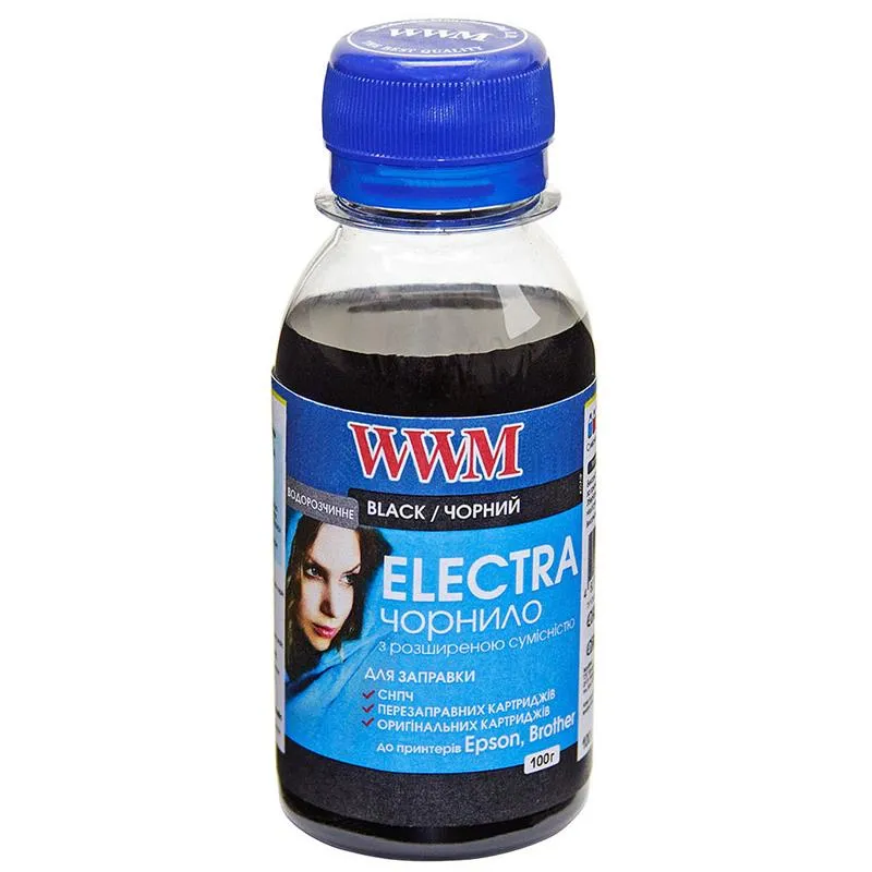 Чорнило WWM Epson Universal Electra Black (EU/B-2) 100г - зображення 1