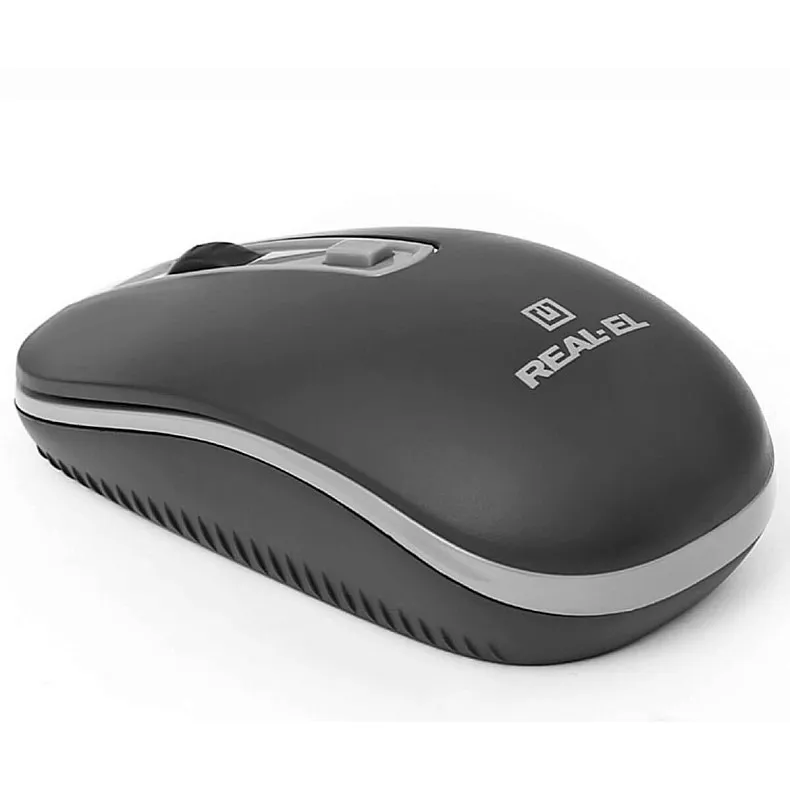 Миша бездротова REAL-EL RM-303 Black/Grey - мініатюра 2