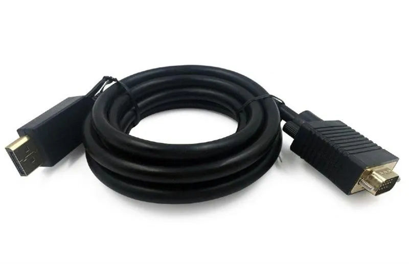 Кабель Cablexpert DisplayPort - VGA (M/M), 1.8 м, чорний (CCP-DPM-VGAM-6) пакет - зображення 1