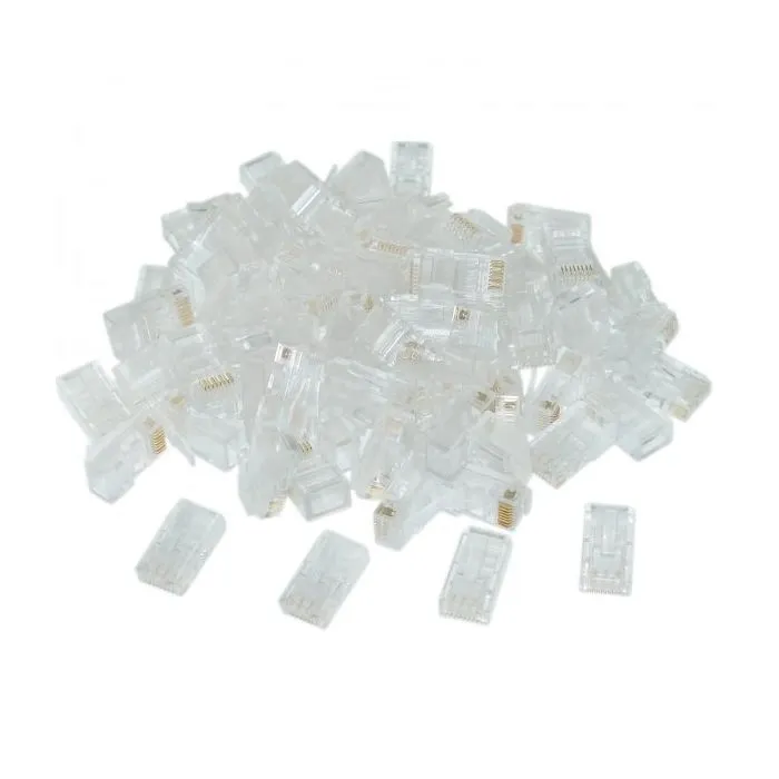 Конектор RJ 45 Cablexpert (PLUG3UP6/50) із позолоченими контактами (50 шт/уп) - зображення 1