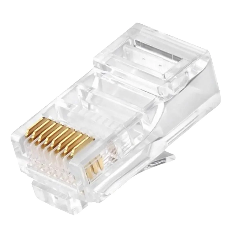 Конектор RJ 45 Cablexpert (PLUG3UP6/50) із позолоченими контактами (50 шт/уп) - мініатюра 2