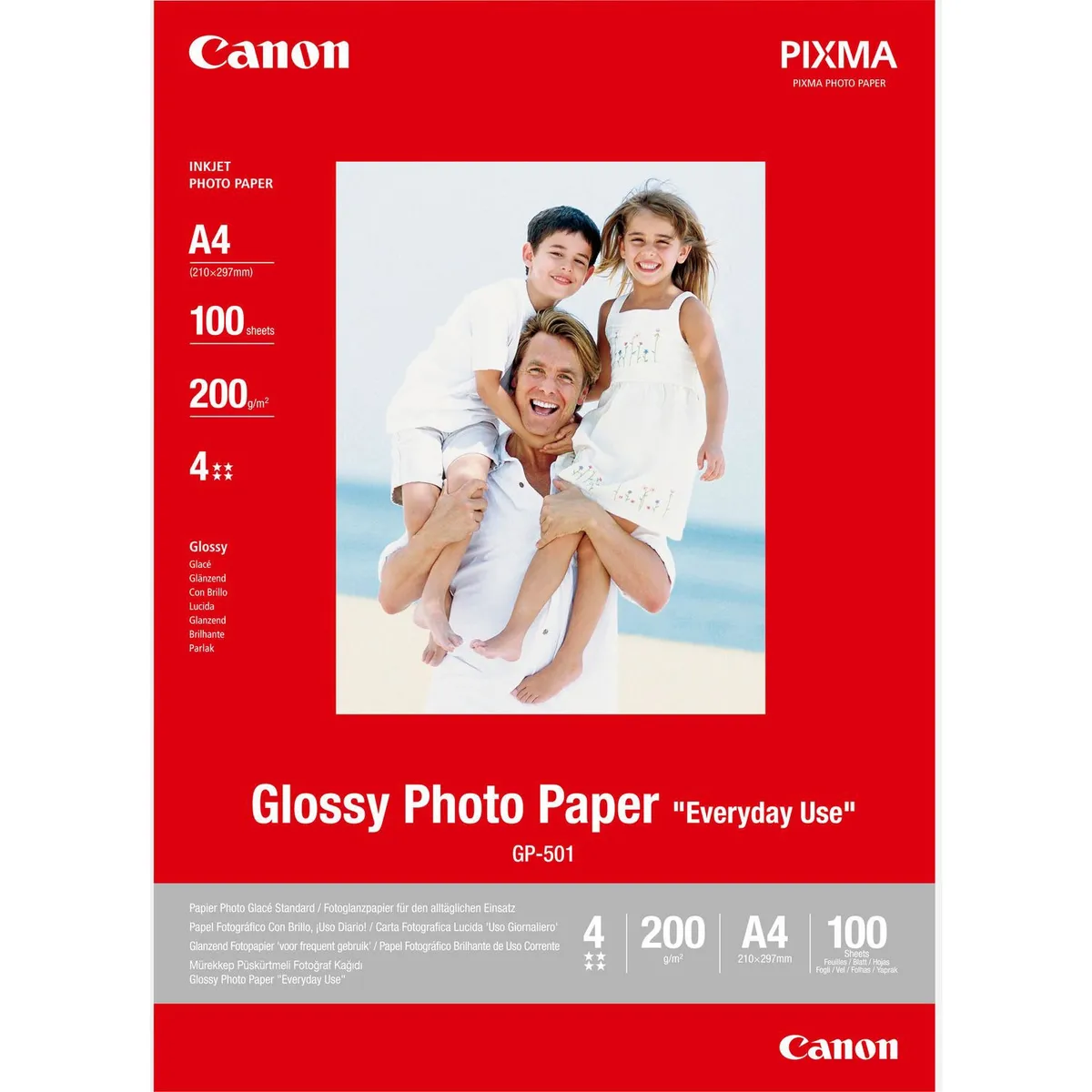 Фотопапір Canon (GP-501) Photo Paper Glossy глянсовий 170г/м2 А4 100л (0775B001)
