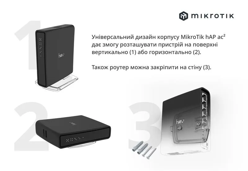 Бездротовий маршрутизатор Mikrotik hAP AC2 (RBD52G-5HACD2HND-TC) - мініатюра 8