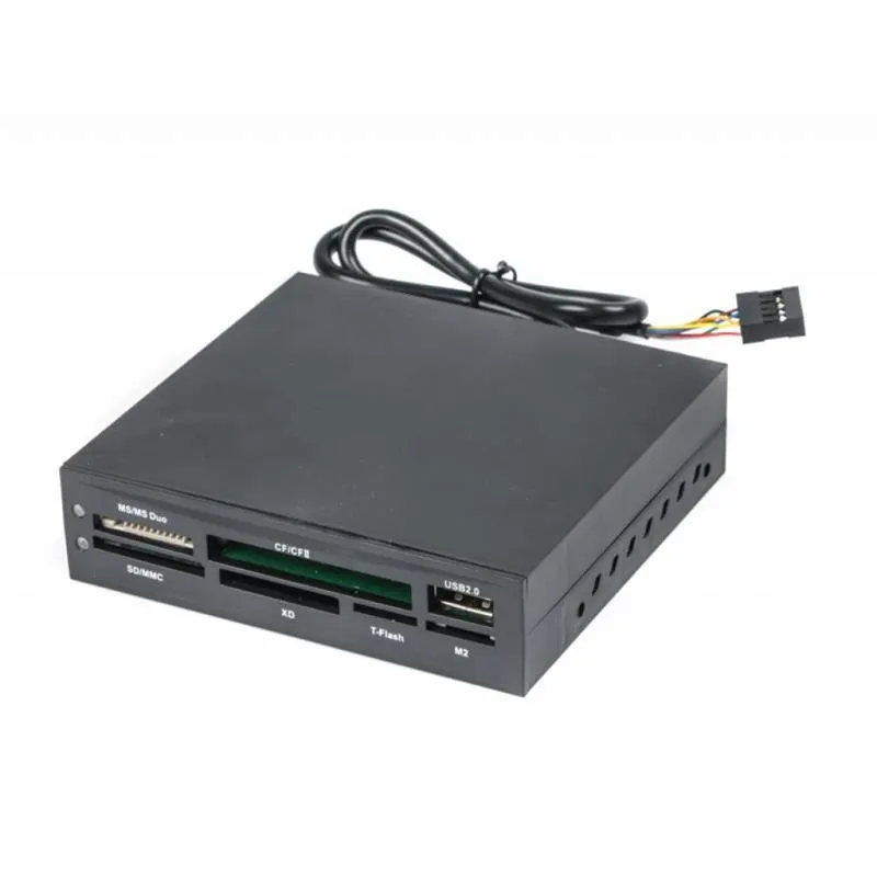 Картрідер Gembird 3.5" Black (FDI2-ALLIN1-02-B) - зображення 1